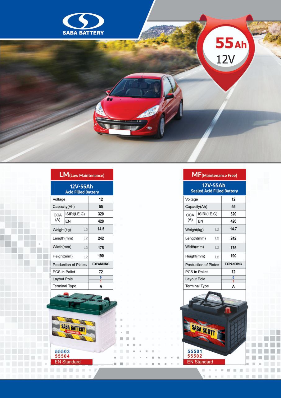 باتری خودرو صبا باتری